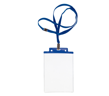 Portanome Pass 6S-P cordoncino blu - 10 x 15 cm (A6) blu - conf. 10 pezzi - Sei Rota - 31841607 - DMwebShop