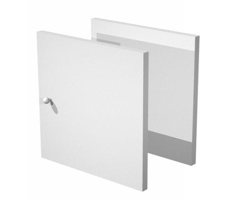 Coppia ante Rainbow - 32,2 x 32,1 cm - per libreria - grigio alluminio - Artexport - 2A MaxC/5 - DMwebShop