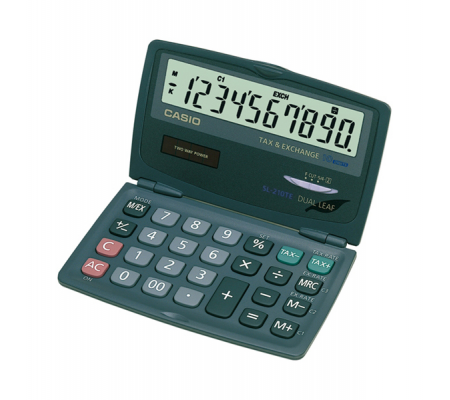 Calcolatrice tascabile - SL-210 TE - 10 cifre - nero - Casio - SL-210TE-WA-EC - 4549526612640 - DMwebShop