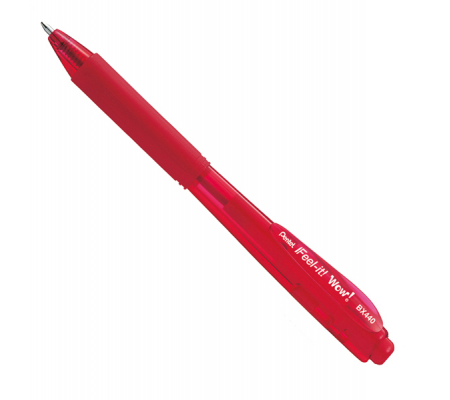 Penna a sfera a scatto Feel It wow - punta 1 mm - rosso - Pentel - BX440-BI - 884851028440 - DMwebShop