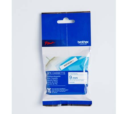 Nastro - blu-bianco - MK223 - 9 mm x 8 mt - Brother - MK-223BZ - 4977766624923 - DMwebShop