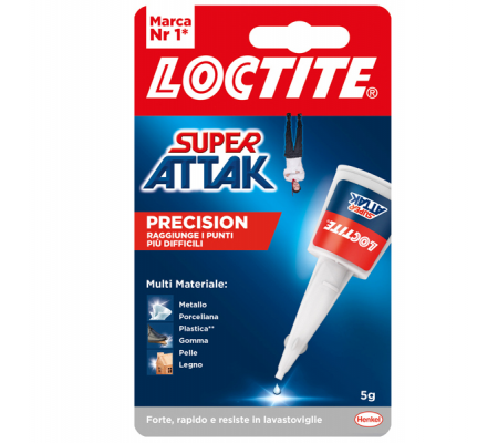 Colla Super Attak Precision - 5 gr - trasparente - Loctite - 2632228 - DMwebShop