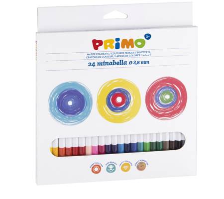 Matite Minabella - Ø 3,8 mm - conf. 24 pezzi - Primo - 523MINAB24 - 8006919005237 - DMwebShop