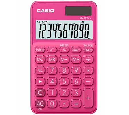 Calcolatrice tascabile - SL-310UC - 10 cifre - rosso - Casio - SL-310UC-RD-W-EC - 4549526612824 - DMwebShop