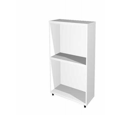 Libreria modulare bassa - a giorno - 40 x 32 x 81,5 cm - bianco - Artexport - LBasL40_3 - DMwebShop