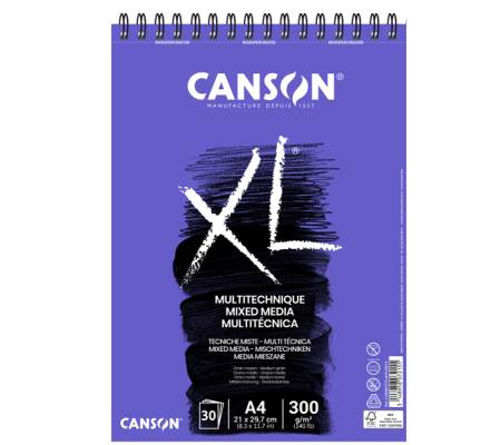 Album XL Mix - A4 - 300 gr - 30 fogli - conf. 5 pezzi - Canson - 200807215 - 3148958072155 - DMwebShop