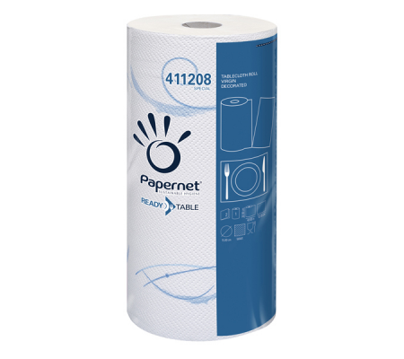 Tovaglietta in rotolo - 42 x 32 cm - bianco - 100 strappi - Papernet - 411208 - DMwebShop