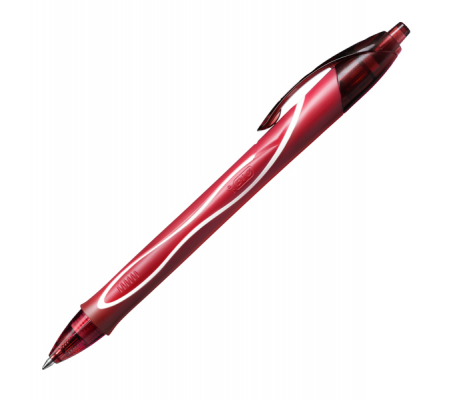 Penna a sfera a scatto Gelocity Quick Dry - punta 0,7 mm - rosso - conf. 12 pezzi - Bic - 949874 - 3086123494671 - DMwebShop