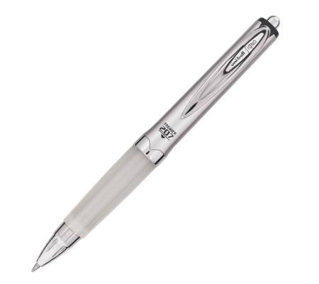 Penna gel a sfera a scatto Signo 207 Premier - fusto argento - nero - punta 0,7 mm - Uni Mitsubishi - M UM207G 11 - 4902778781616 - DMwebShop