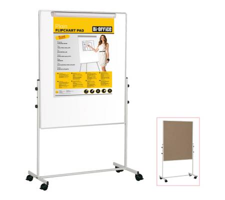 Lavagna Duo a doppia superficie - bianca-sughero - 150 x 120 cm - Bi-office - EA1248075 - 5603750501244 - DMwebShop