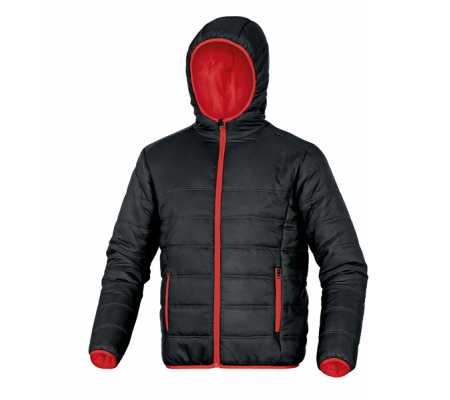 Piumino imbottito Doon - poliammide foderato - taglia XL - nero-rosso - Deltaplus - DOONNRXG - DMwebShop
