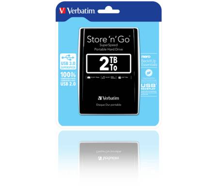 Hard disk portatile - Store 'N'Go Usb 3.0 - Nero - 2Tb - Verbatim - 53177 - 23942531777 - DMwebShop