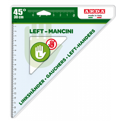 Squadra per Mancini - 45 gradi - 30 cm - Arda - 28730MAN - 8003438021618 - DMwebShop