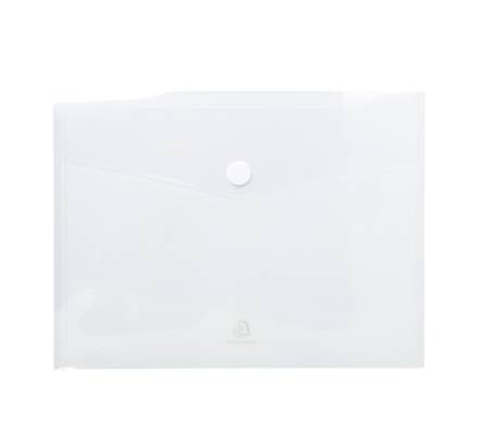 Busta a tasca con chiusura in velcro - PPL - 24 x 32 cm - trasparente - conf. 5 pezzi - Exacompta - 56421E - 3130630564218 - DMwebShop