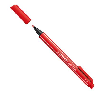 Pennarello PointMax punta feltro - punta 0,8 mm - rosso - conf. 10 pezzi - Stabilo - 488/48 - 4006381503440 - DMwebShop