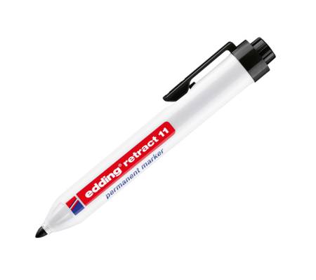 Marcatore permanente 11 Retract - punta conica - 1,5 - 3 mm - nero - Edding - 4-11001 - 4004764869503 - DMwebShop