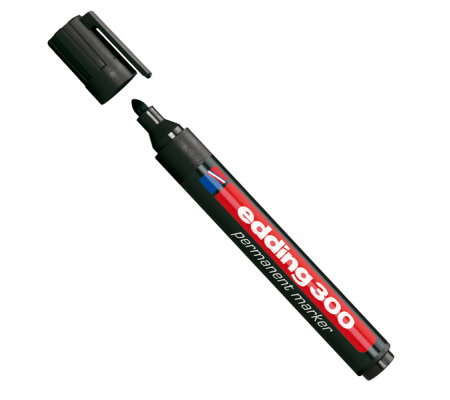 Marcatore permanente 300 - punta conica - 1,5 - 3 mm - nero - Edding - 4300001 - 4004764390564 - DMwebShop