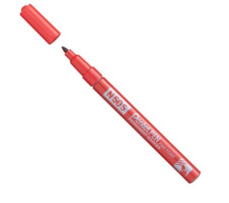 Marcatore permanente N50S - punta tonda - rosso - Pentel - N50S-B - 884851030108 - DMwebShop