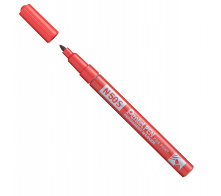 Marcatore permanente N50S - punta tonda - rosso - Pentel - N50S-B - 884851030108 - DMwebShop