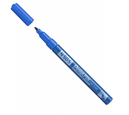 Marcatore permanente N50S - punta tonda - blu - Pentel - N50S-C - 884851030115 - DMwebShop