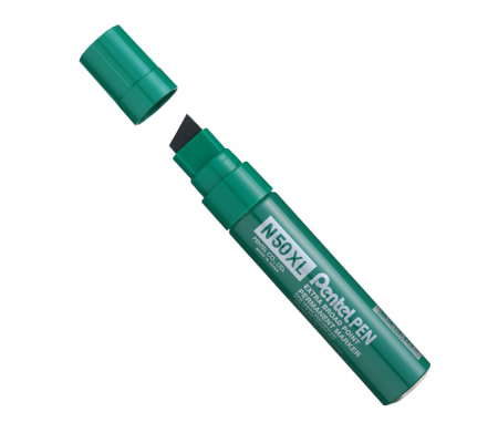 Marcatore permanente N50XL - punta scalpello - verde - Pentel - N50XL-D - 884851030047 - DMwebShop