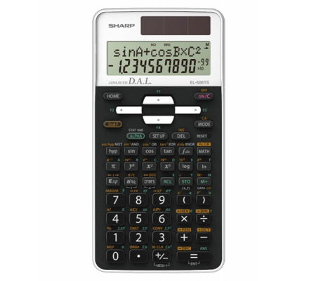 Calcolatrice scientifica - Bianco - EL506TS - Sharp - EL506TSBWH - 4974019917023 - DMwebShop