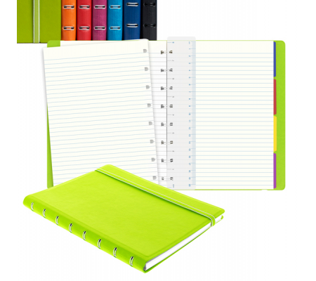 Blocco Notebook Pocket - copertina similpelle - rosso - a righe - 14,4 x 10,5 cm - 56 pagine - Filofax - L115002 - DMwebShop