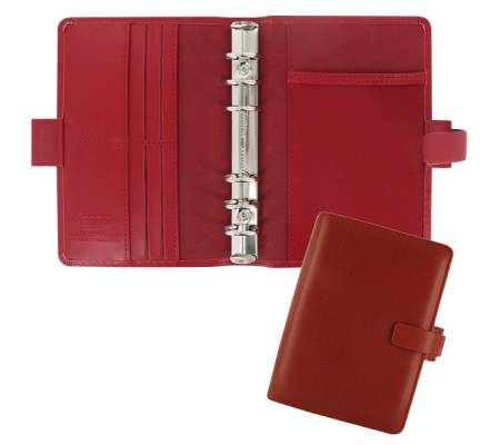 Organiser Metropol Personal - similpelle - rosso - 18,8 x 13,5 x 3,8 cm - Filofax - L026910 - 757286152885 - DMwebShop
