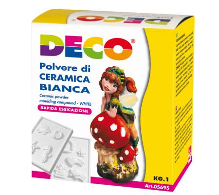Polvere di ceramica bianca - 1 kg - Deco - 05695 - 8004957056952 - DMwebShop