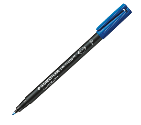 Pennarello Lumocolor Permanent 318 - punta 0,6 mm - blu - Staedtler 3183