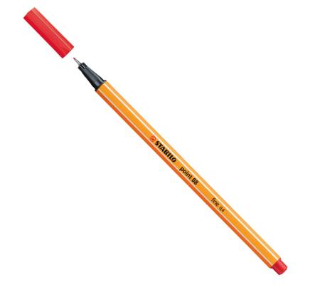 Fineliner Point 88 - punta 0,4 mm - rosso 40 - conf. 10 pezzi - Stabilo - 88/40 - 4006381105262 - DMwebShop