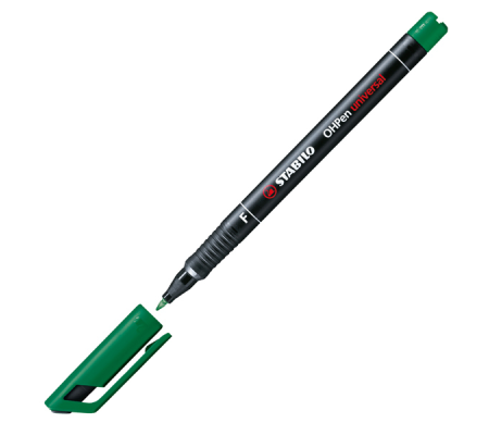 Pennarello OHPen universal permanente 842 - punta fine 0,7 mm - verde - Stabilo