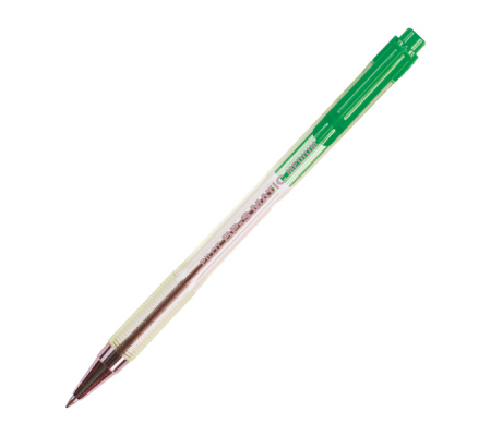 Penna a sfera a scatto BP S Matic - punta fine 0,7 mm - verde - Pilot - 001624 - 4902505156410 - DMwebShop
