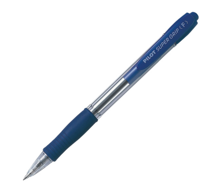 Penna sfera a scatto Super Grip - punta fine 0,7 mm - blu - Pilot 001532