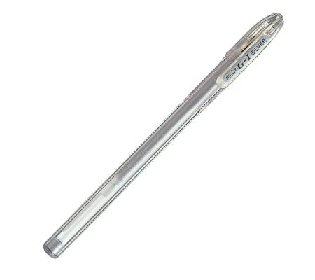 Penna sfera gel G 1 - punta 0,7 mm - silver - conf. 12 pezzi - Pilot - 001682 - 4902505156359 - DMwebShop