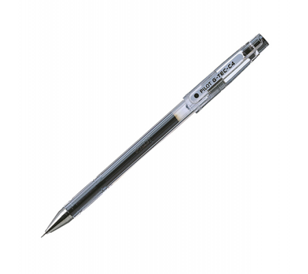 Penna a sfera Gel G Tec C4 - punta 0,4 mm - nero - con cappuccio - Pilot 011650