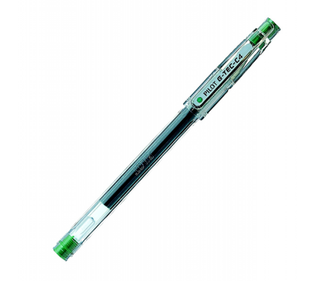 Penna a sfera Gel G Tec C4 - punta 0,4 mm - verde - con cappuccio - Pilot - 011653 - 4902505139345 - DMwebShop