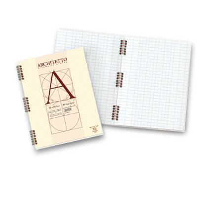 Blocco Architetto spiralato - 22 x 29,7 cm - 10 mm - 100 gr - 40 fogli - conf. 10 pezzi - Pigna - 010544210 - 8005235112766 - DMwebShop