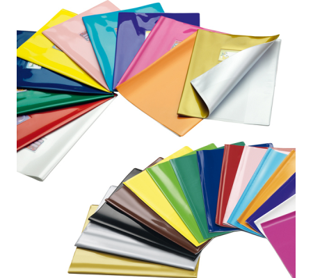 Coprimaxi laccato Colorosa - 21 x 30 cm - PVC - verde - tasca con alette - Ri.plast