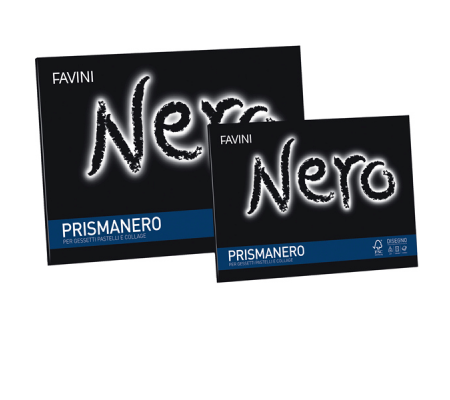 Album Prismanero - 24 x 33 cm - 10 fogli - 128 gr - monoruvido - Favini - A12A244 - 8007057209112 - DMwebShop