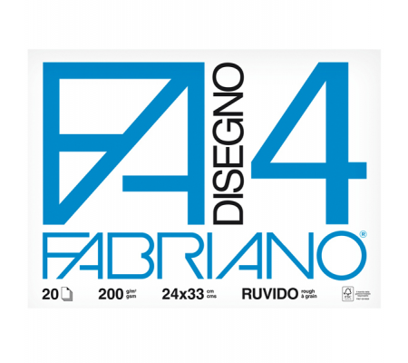 Album F4 - 24 x 33 cm - 200 gr - 20 fogli ruvido - Fabriano - 05000597 - 8001348161455 - DMwebShop