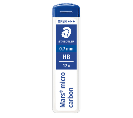 Astuccio 12 Mine Mars Micro mina - 0,7 mm - gradazione HB - conf. 12 pezzi - Staedtler 25007HB