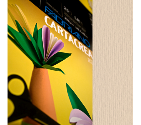 Cartoncino CartaCrea - 35 x 50 cm - 220 gr - panna - blister 10 fogli - Fabriano - 46435101 - 8001348127550 - DMwebShop