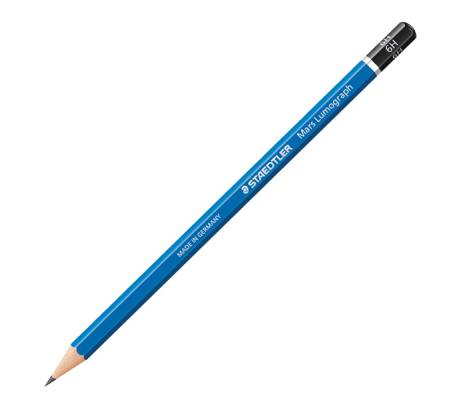 Matita di grafite Mars Lumograph 100 - gradazione 6H - conf. 12 pezzi - Staedtler - 100-6H - 4007817104293 - DMwebShop