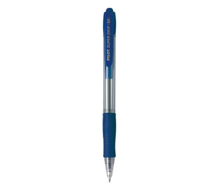 Penna a sfera a scatto Supergrip - punta media 1 mm - blu - conf. 12 pezzi - Pilot - 001441 - 4902505154904 - DMwebShop