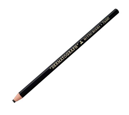 Matita dermotografica 7600 - nero - conf. 12 pezzi - Uni Mitsubishi - M 7600 N - 4902778005668 - DMwebShop