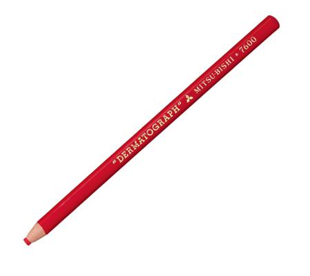 Matita dermotografica 7600 - rosso - conf. 12 pezzi - Uni Mitsubishi - M 7600 R - 4902778972007 - DMwebShop