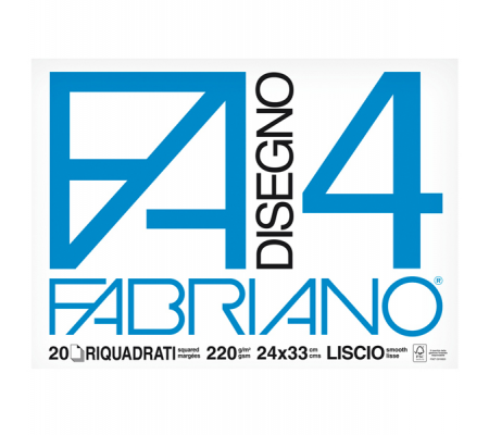 Album F4 - 24 x 33 cm - 220 gr - 20 fogli liscio squadrato - Fabriano - 05201597 - 8001348161479 - DMwebShop