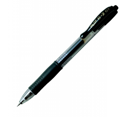 Roller gel a scatto G-2 - punta 0,7 mm - nero - Pilot