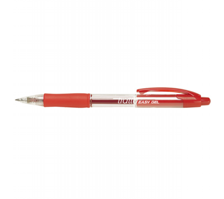 Penna a sfera a scatto Easy gel - punta 0,5 mm - rosso - Tratto - 827702 - 8000825827723 - DMwebShop